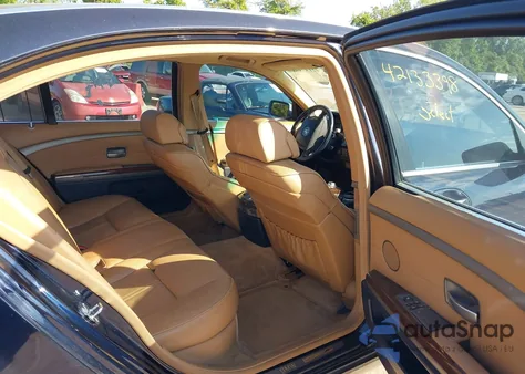 2005 BMW 745Li z USA, uszkodzony, nr VIN WBAGN63515DS58163